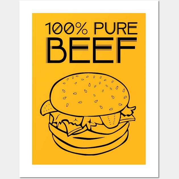 Pure Beef Wall Art by JasonLloyd